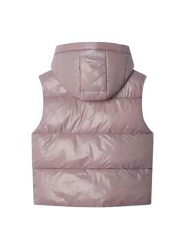 Chaleco Pepe Jeans acolchado Essie rosa para niña 