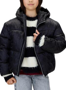 Chaqueta Acolchada Calvin Klein Logos negro niña