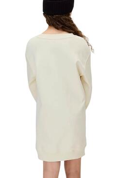Vestido Calvin Klein Towling Monogram beige niña