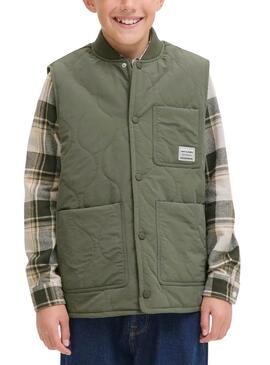Chaleco Jack and Jones Acolchada Hero verde niño