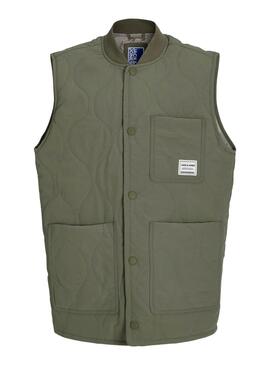 Chaleco Jack and Jones Acolchada Hero verde niño