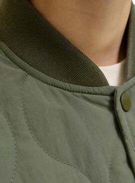 Cazadora Jack and Jones Acolchada Hero verde niño
