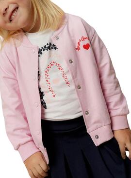 Camiseta Name It Lira blanco corazones para niña