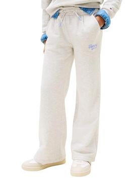 Pantalón Jogger Tommy Hilfiger Varsity gris niña
