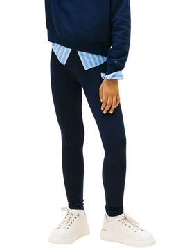 Leggings Tommy Hilfiger skinny logo marino niña