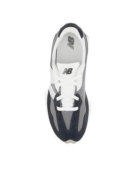 Zapatillas New Balance 327 gris y negro niños 
