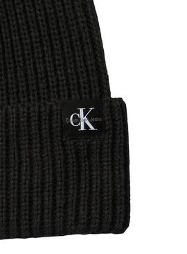 Set gorro y bufanda Calvin Klein negro para niños