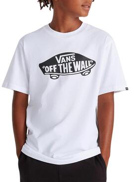 Camiseta Vans Style76 Blanco para niño