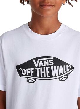 Camiseta Vans Style76 Blanco para niño