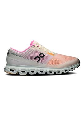 Zapatillas On Cloud 6 rosa y naranja para mujer