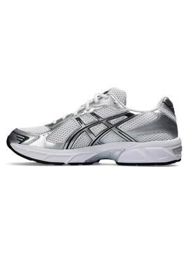 Zapatillas Asics Gel 1130 blanco y plateado para mujer