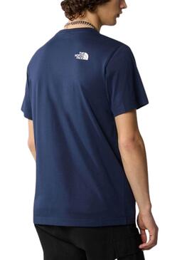 Camiseta The North Face Simple Dome azul para hombre