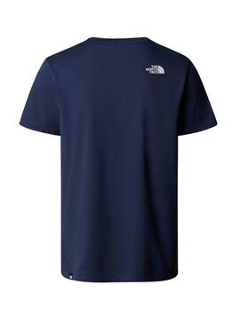 Camiseta The North Face Simple Dome azul para hombre