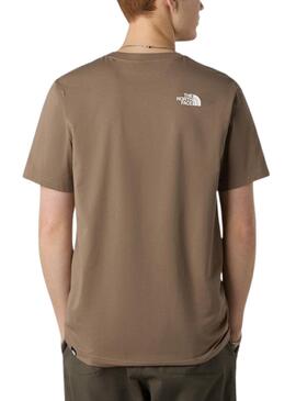 Camiseta The North Face Simple Dome marrón para hombre