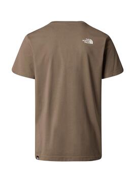 Camiseta The North Face Simple Dome marrón para hombre