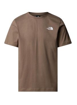 Camiseta The North Face Box marrón para hombre