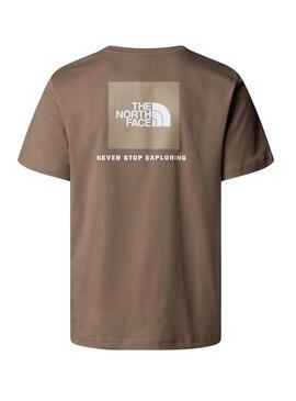 Camiseta The North Face Box marrón para hombre