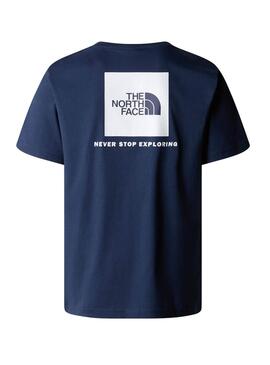 Camiseta The North Face Box azul para hombre