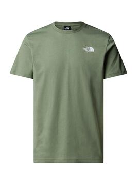Camiseta The North Face Box verde para hombre