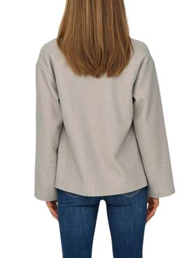 Abrigo corto Only Nancy beige para mujer