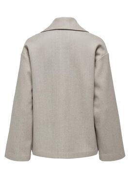 Abrigo corto Only Nancy beige para mujer