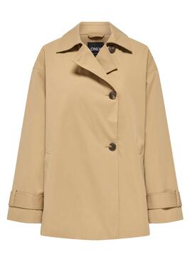 Parka Only April beige para mujer