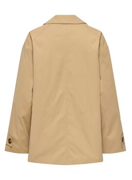 Parka Only April beige para mujer