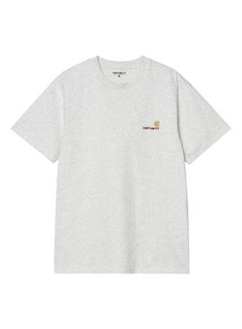 Camiseta Carhartt American Script gris  para hombre
