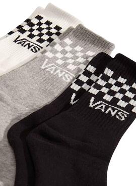 Pack 3 calcetines Vans Classic Check para niños