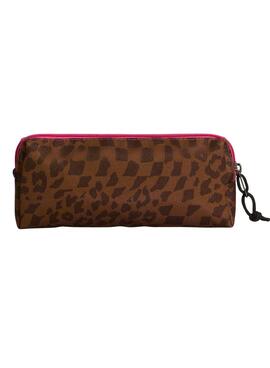 Estuche Vans Old Skool leopardo para niños