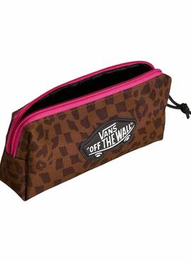 Estuche Vans Old Skool leopardo para niños