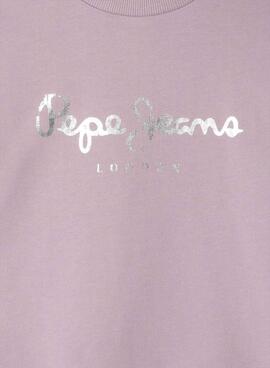 Sudadera Pepe Jeans Annie rosa para niña