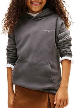 Sudadera Tommy Hilfiger Mini Corp gris para niños