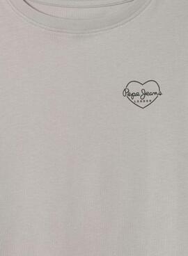 Camiseta Pepe Jeans Amanda logo corazón para niña