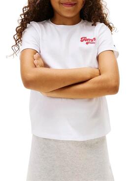 Camiseta Tommy Hilfiger Varsity slim blanco niña