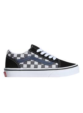 Zapatillas Old Skool cuadros gris para niño y niña