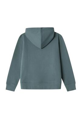 Sudadera Pepe Jeans Art con capucha verde niño