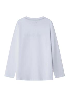Camiseta Pepe Jeans New Herman logo blanco niño
