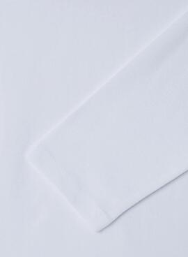 Camiseta Pepe Jeans New Herman logo blanco niño