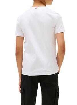 Camiseta Tommy Hilfiger Varsity logo blanco niño