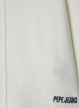 Jersey Pepe Jeans Bibby blanco para niña