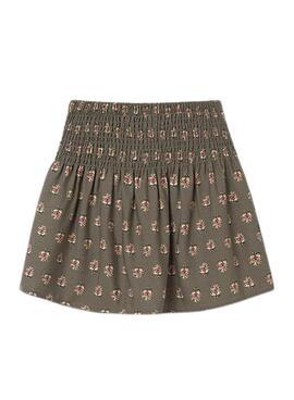 Falda Mayoral verde estampada para niña
