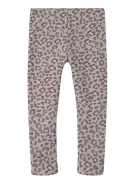 Legging Name It Davina estampado leopardo de niña