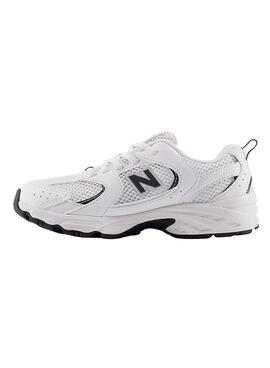 Zapatillas New Balance 530 blanco y negro niños