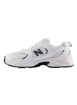Zapatillas New Balance kids 530 blanco y negro 