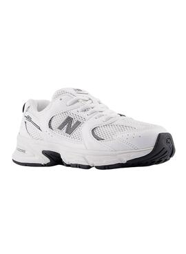 Zapatillas New Balance kids 530 blanco y negro 