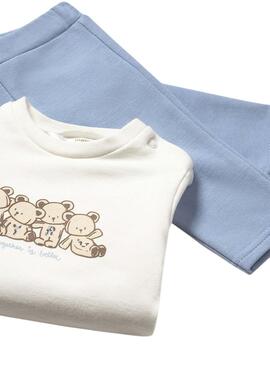 Chándal Mayoral con chaleco estampado azul bebé