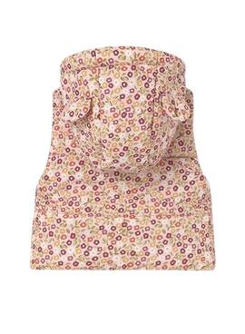Chándal Mayoral con chaleco estampado rosa bebé