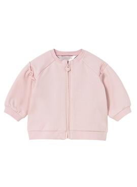Chándal Mayoral felpa 3 piezas rosa para bebé