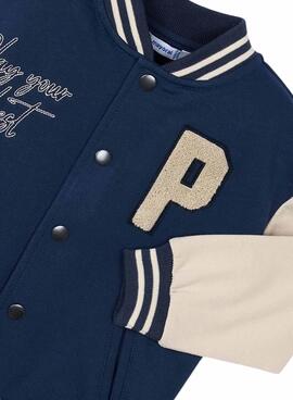 Bomber Mayoral varsity azul para niño